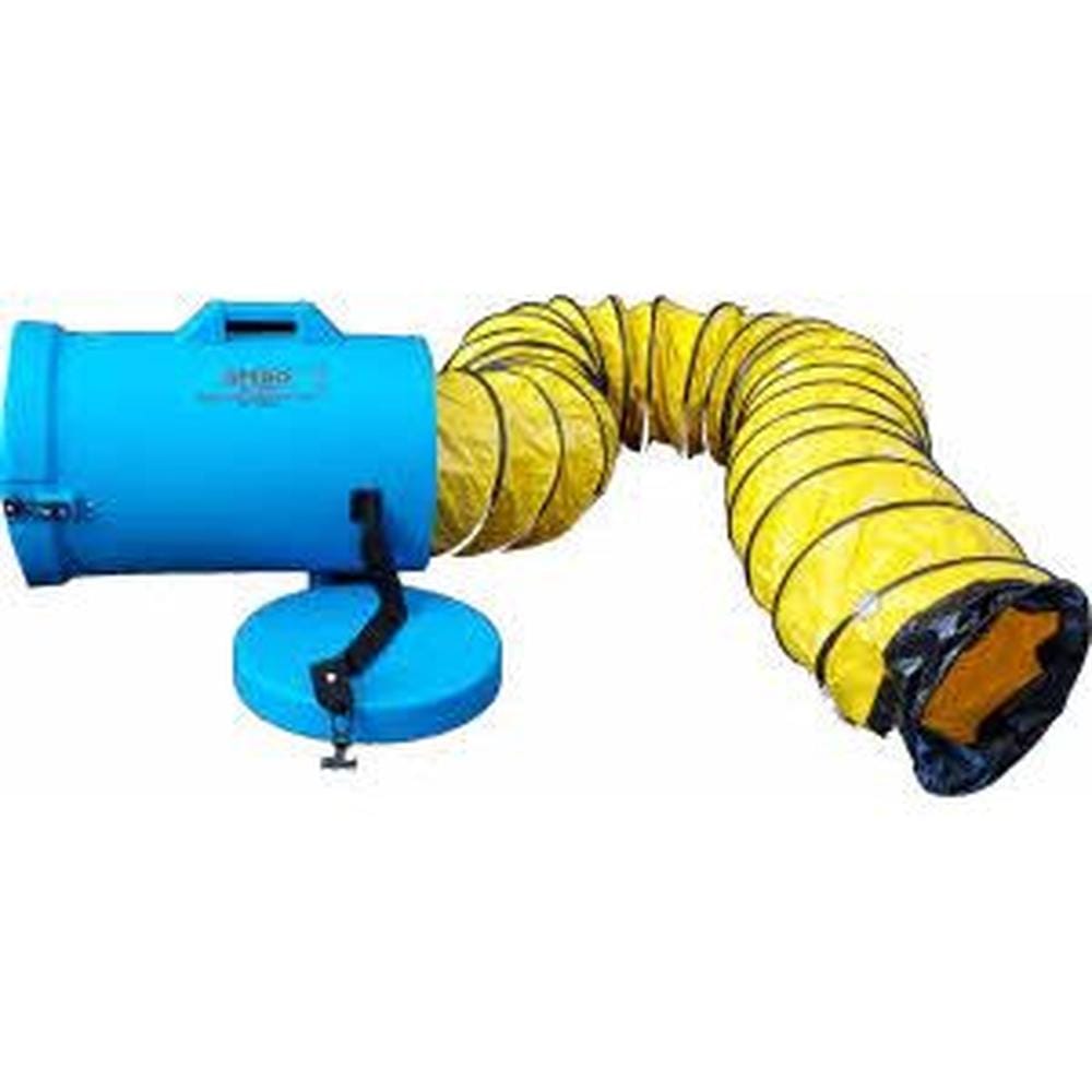 300mm x 4.5Mtr Flex Luchtslang Incl. Koker Axiaal Ventilatoren