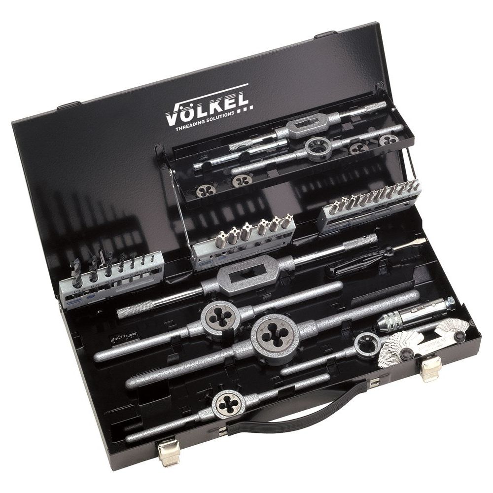 Set handtap snijplaat M3-12 PV1 Boren,wringij.,snijplaath.,tapkruk