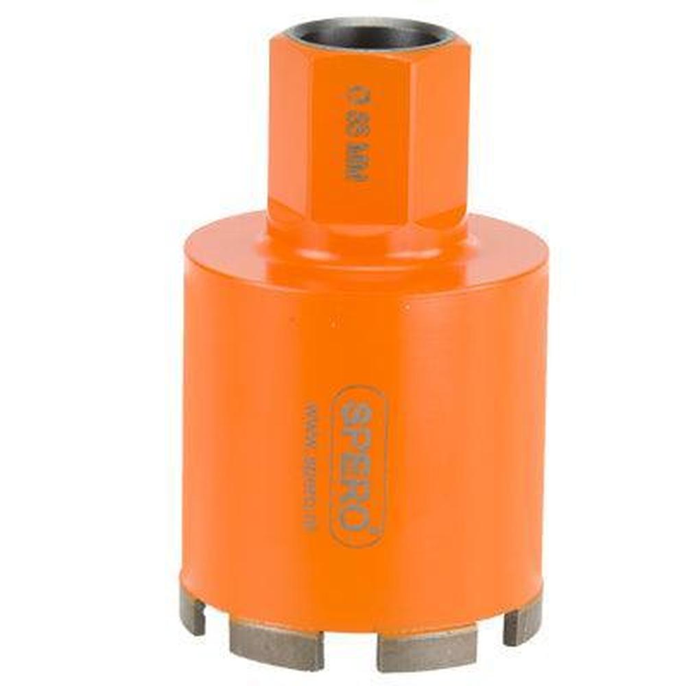 82mm 1 1/4UNC (F) - BETON dozenboor 6 segmenten - Nat gebruik + Droog ICM Soft impact