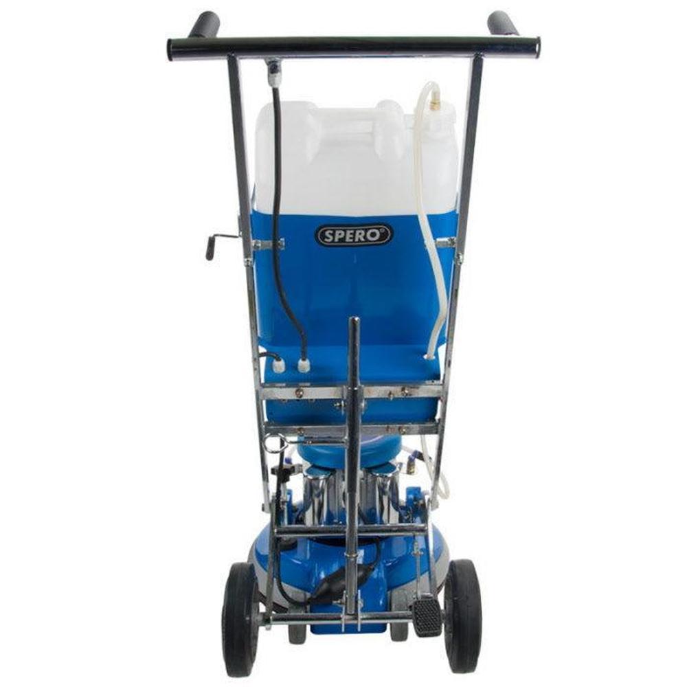 17 inch 1100Watt Boen en schrobmachine met actieve achterwielen & elektrisch sproeisysteem SP5001