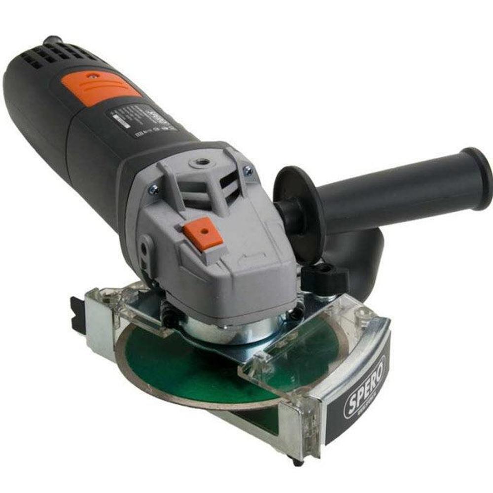 125mm Haakse Tegelslijper 1400Watt + stofkap & Tegel diamantschijf Max. 32mm