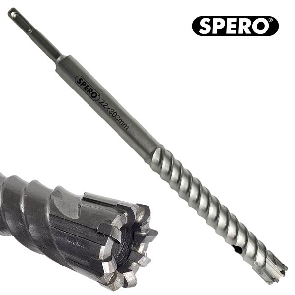 22 x 300mm Rebar Cutter 8 TCT Betonstaal Boor SDS-PLUS