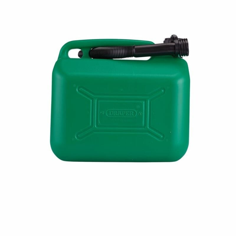 Jerrycan kunststof, 10L, groen-Draper Tools-MZS Gereedschap