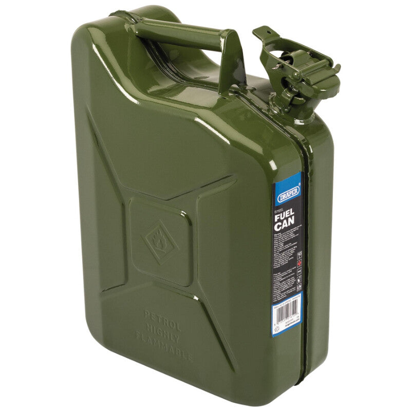 Jerrycan staal, 10L, groen