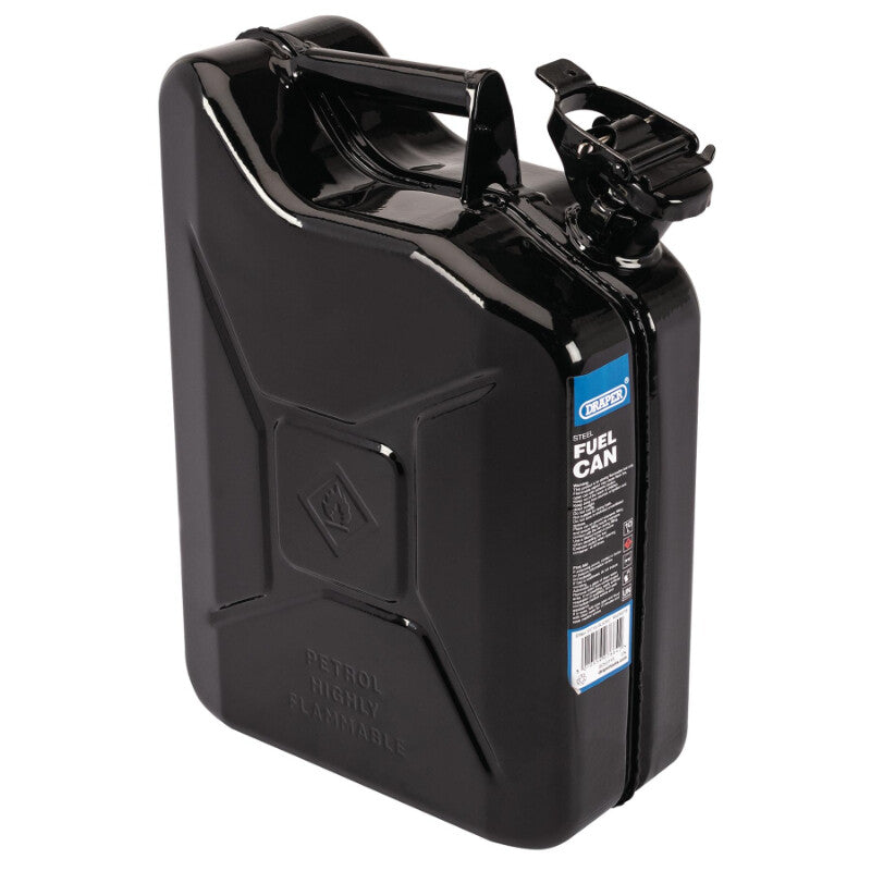 Jerrycan staal, 10L, zwart