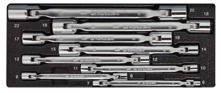Kniesleutelset, 8-delig, S-Module