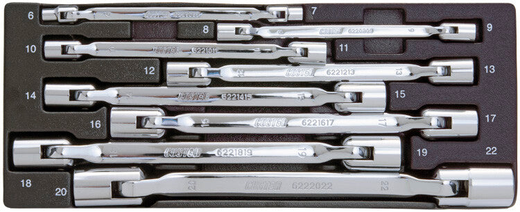Kniesleutelset, 8-delig, S-module