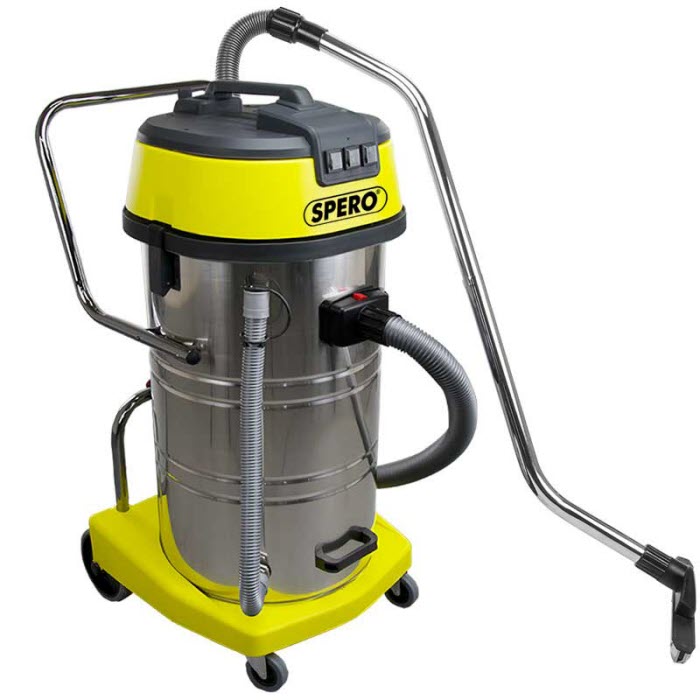 3000Watt - 60Liter RVS tank Industrie Stof & Waterzuiger met Autostop - 3 motoren IZ3001AS `uitverkocht tot 01-09-2026``