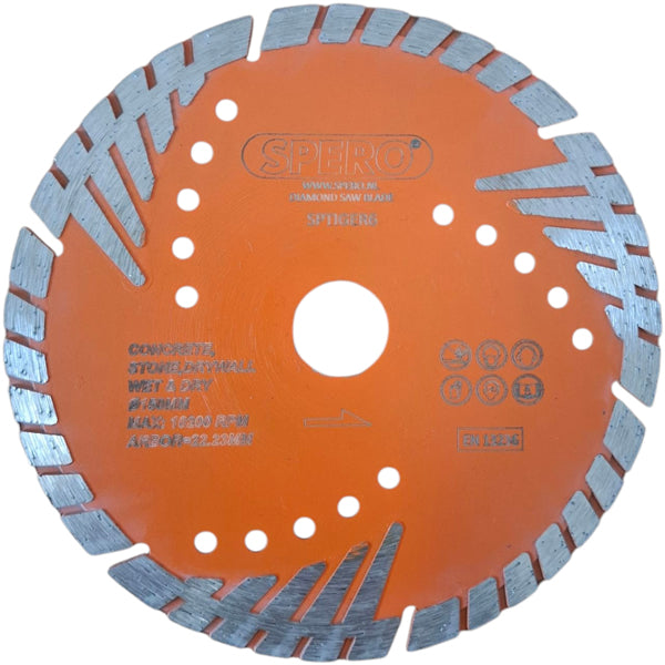 150mm TIGER Beton Diamantzaagblad PRO asgat 22,23mm