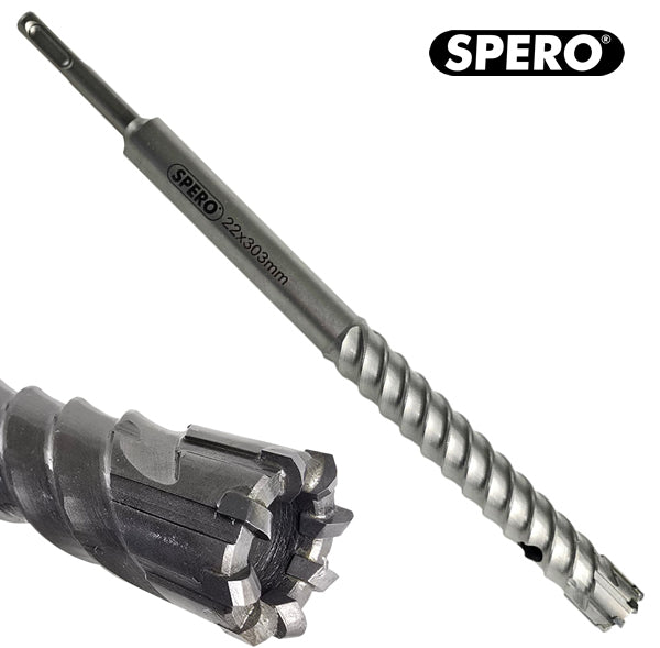 22 x 300mm Rebar Cutter 8 TCT Betonstaal Boor SDS-PLUS