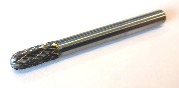 6.0 x 16mm bolpuntfrees hardmetaal - 6mm opname hout & metaal Type SPFE01