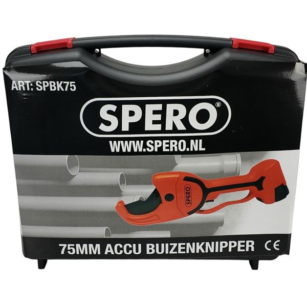 75mm - 16.8V Kunststof Accu Buizenknipper PRO - SPBK75