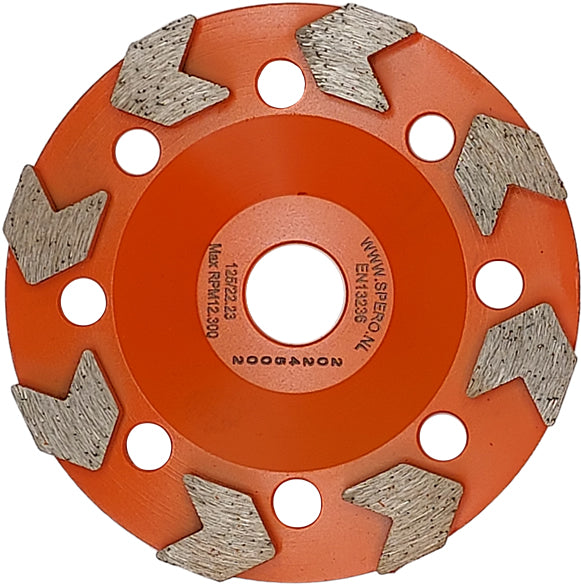 125mm GROF Arrow Diamant Komslijpschijf Coating, Lijm, Asbest & Bitumen - Asgat 22.23mm