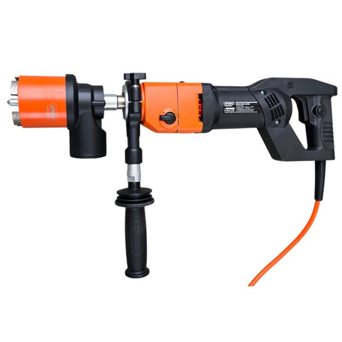 1500Watt - Soft Impact 48000 S/min Diamantboormachine SPB1003S - Droog Beton + 82mm Dozenboor - Spero - MZS TOOLS