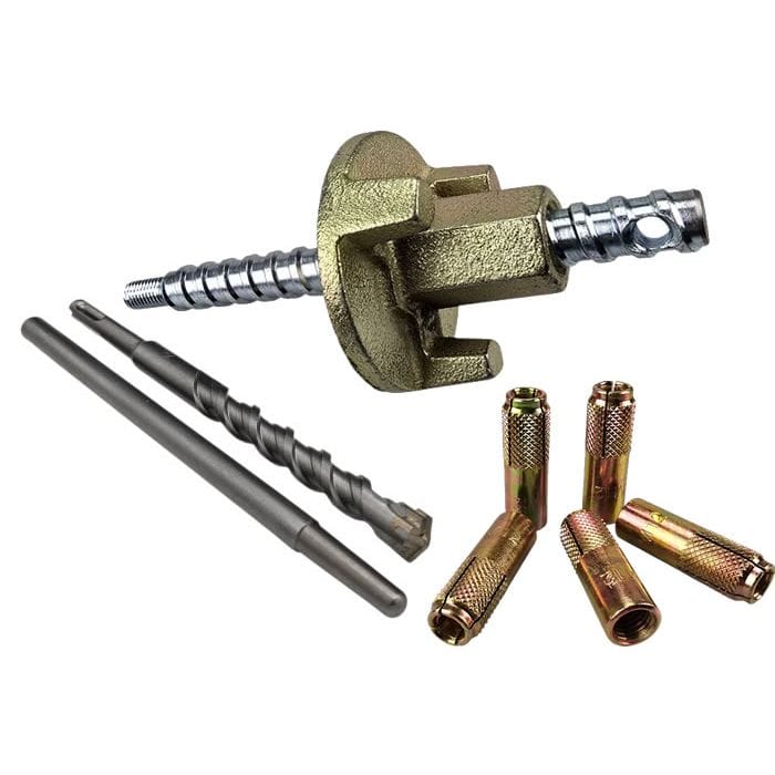 Discmoer Snelspannerset M12 Incl. 5 ankers, doorslagpen, 16x210mm SDS-plus boor