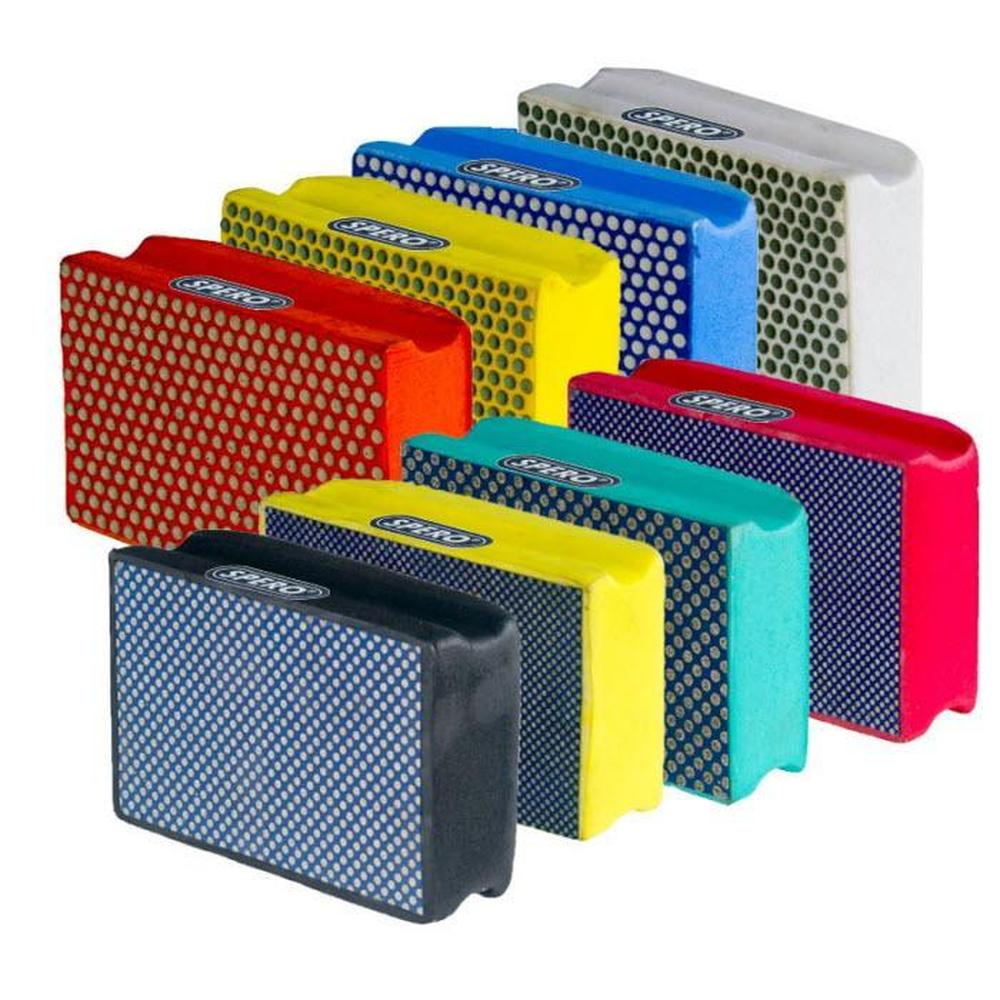 Complete set Diamant Handschuurblokken 8 stuks