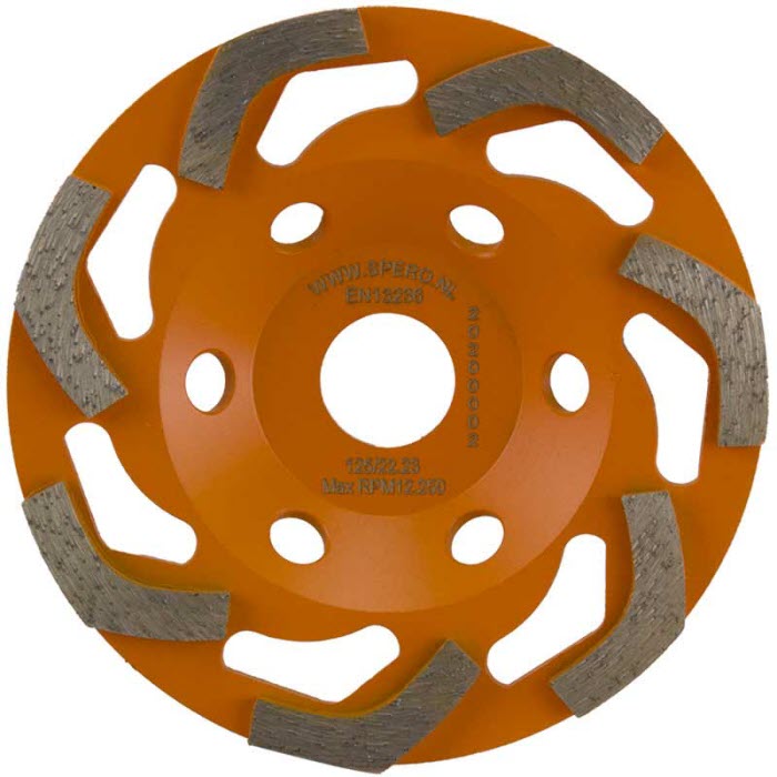 125mm MEDIUM Snake Diamant Komslijpschijf Beton & Coating - SPERO Asgat 22,23mm