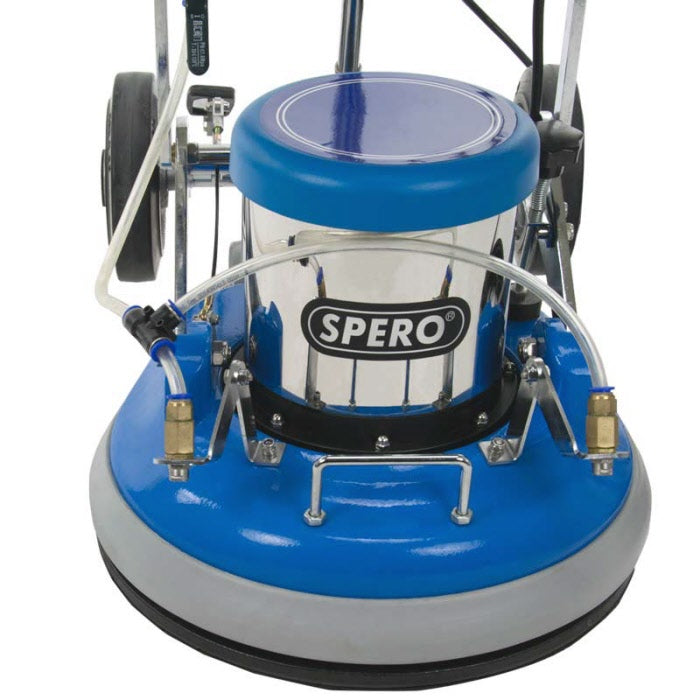 17 inch 1100Watt Boen en schrobmachine met actieve achterwielen & elektrisch sproeisysteem SP5001