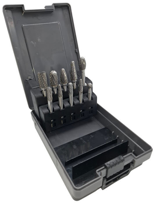 10 Dlg 6mm TCT Hardmetalen Frezenset - Hout & Staal
