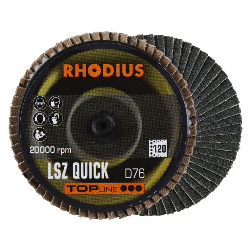 Lamellen schijf Roloc, Ø75mm, K120, 3x