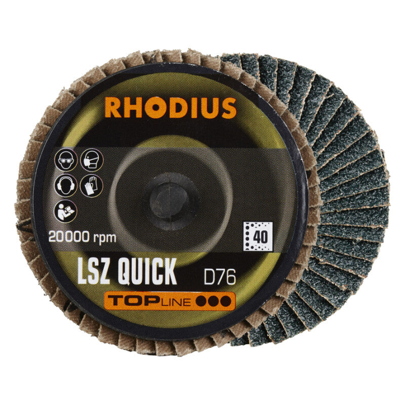 Lamellen schijf Roloc, Ø75mm, K40, 3x