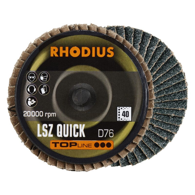 Lamellen schijf Roloc, Ø75mm, K40, 3xRhodiusMZS Gereedschap