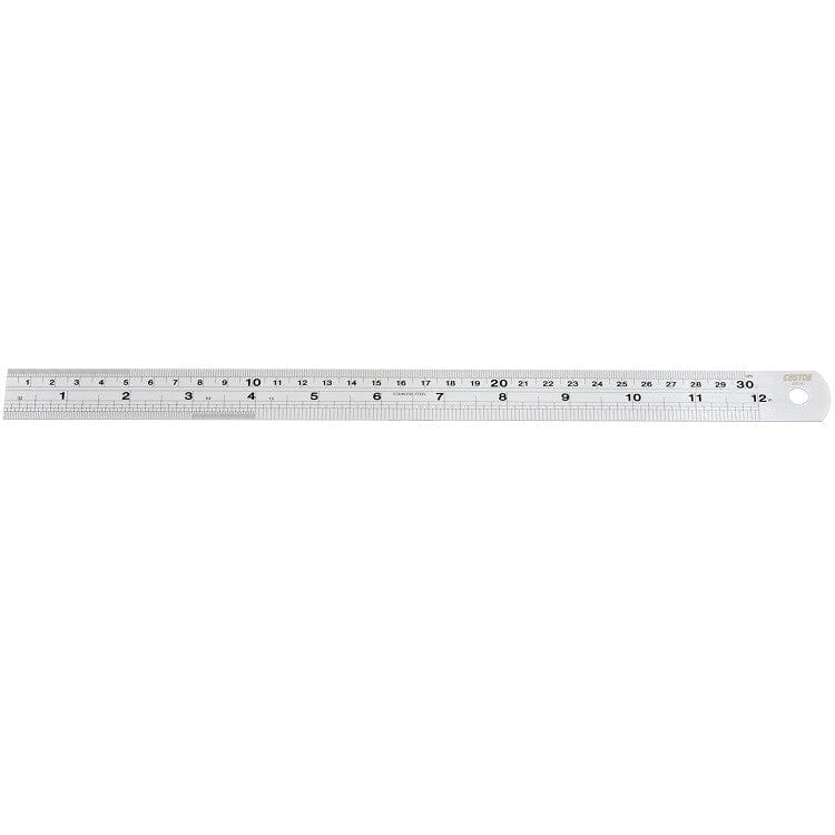 Liniaal 30cm, metaalDeltachMZS Gereedschap