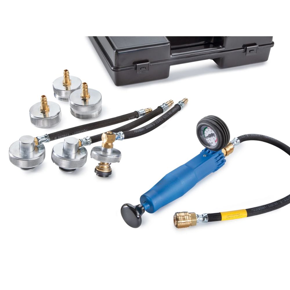 LR 230 Testcase koelsysteem voor auto's met 6 adapters
