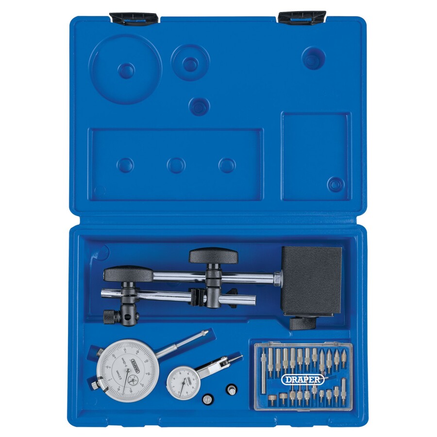 Meetklokset met magneetstatief 0,01mm