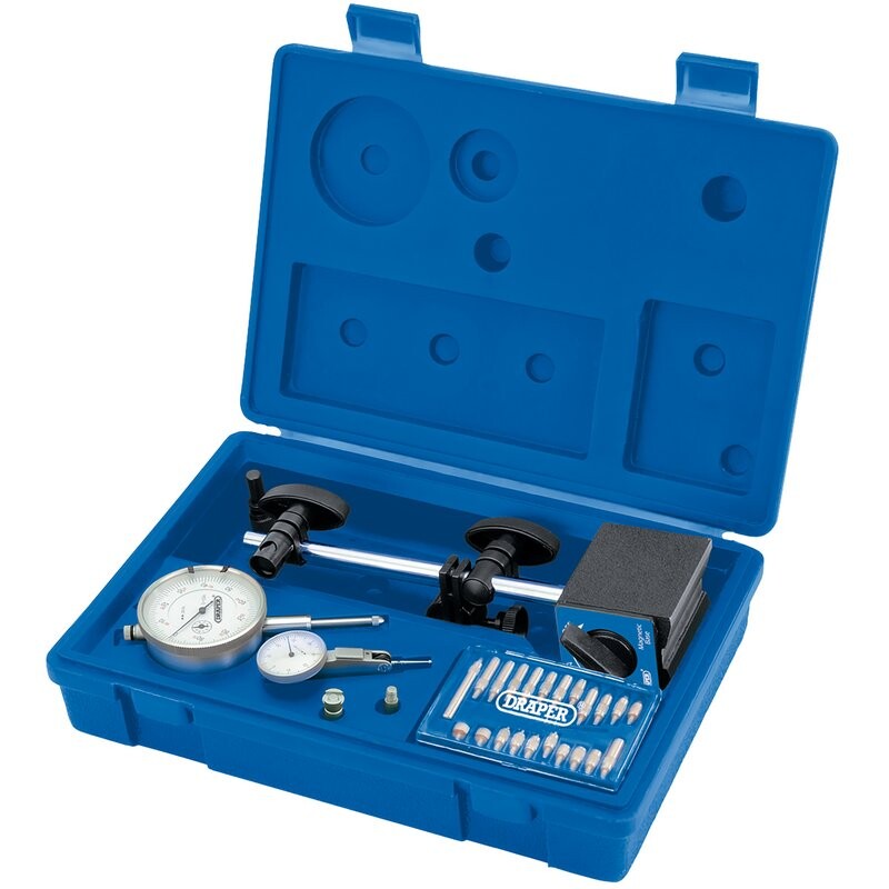 Meetklokset met magneetstatief 0,01mm