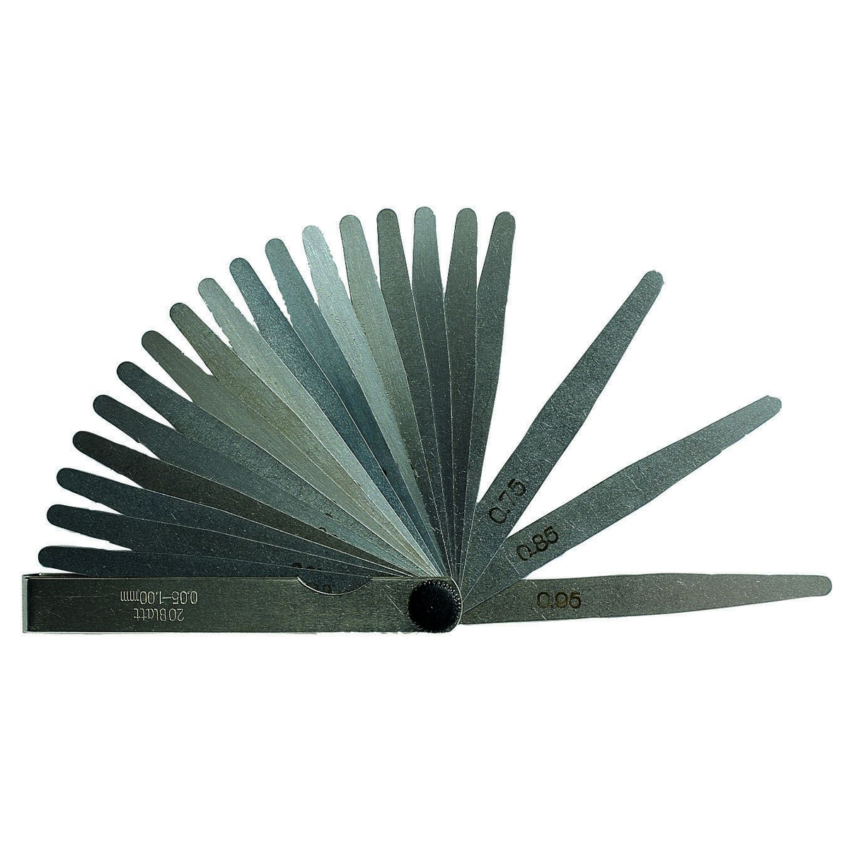 Voelermaat 6 bladen, 10mm, 0,10-0,40mm-3