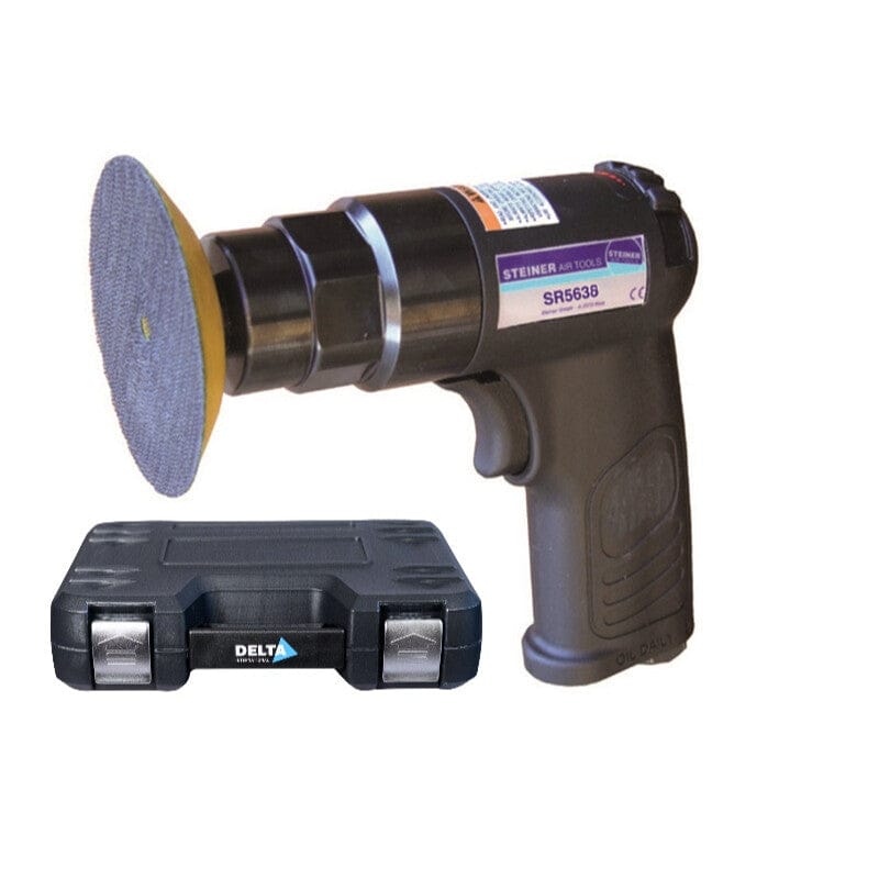 Mini schuurmachine, 50+75mm pad in koffer met acc.-0