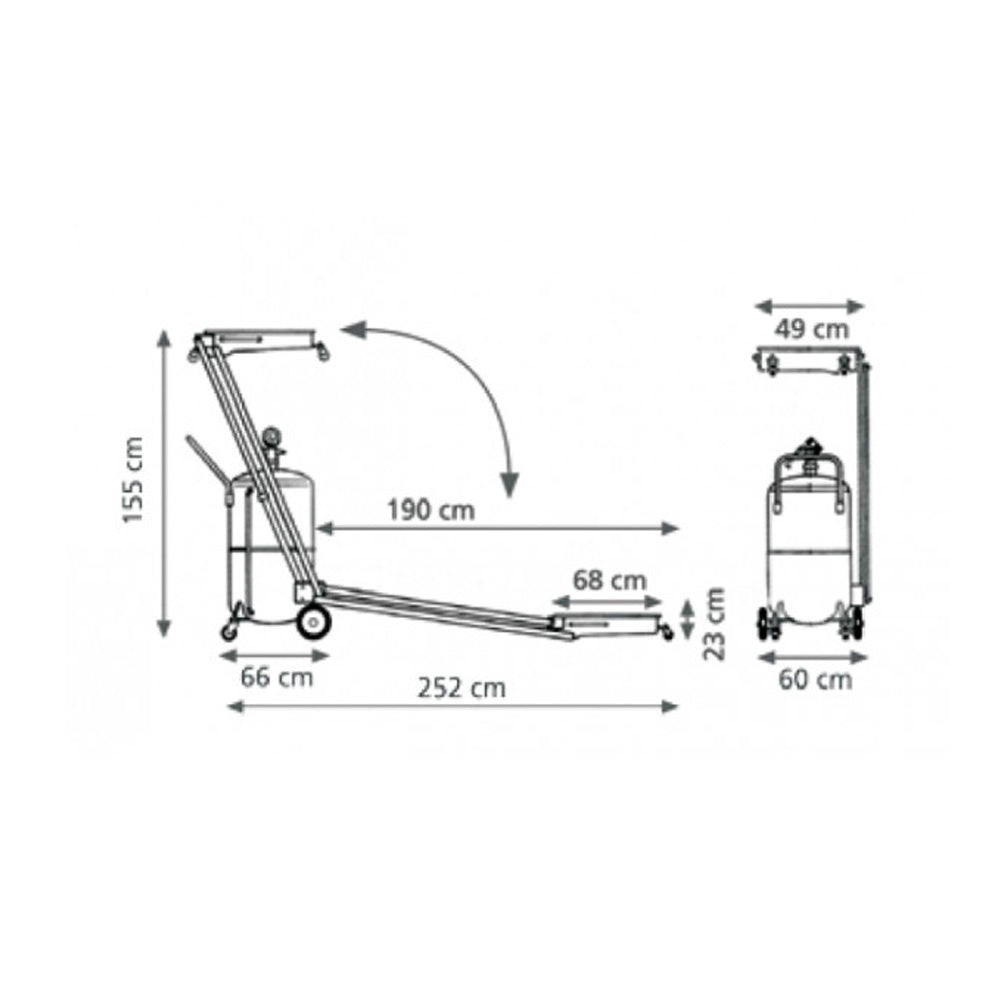 120L Oil Suction Drainer Pant. Trucks
