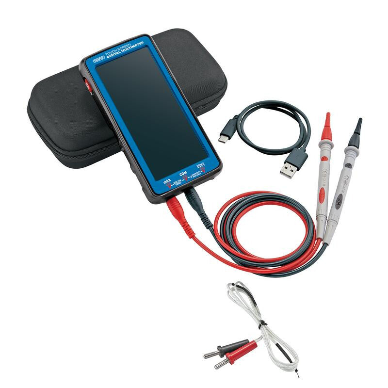 Multimeter 1mA-10A, 1MV-750V, touchscreen