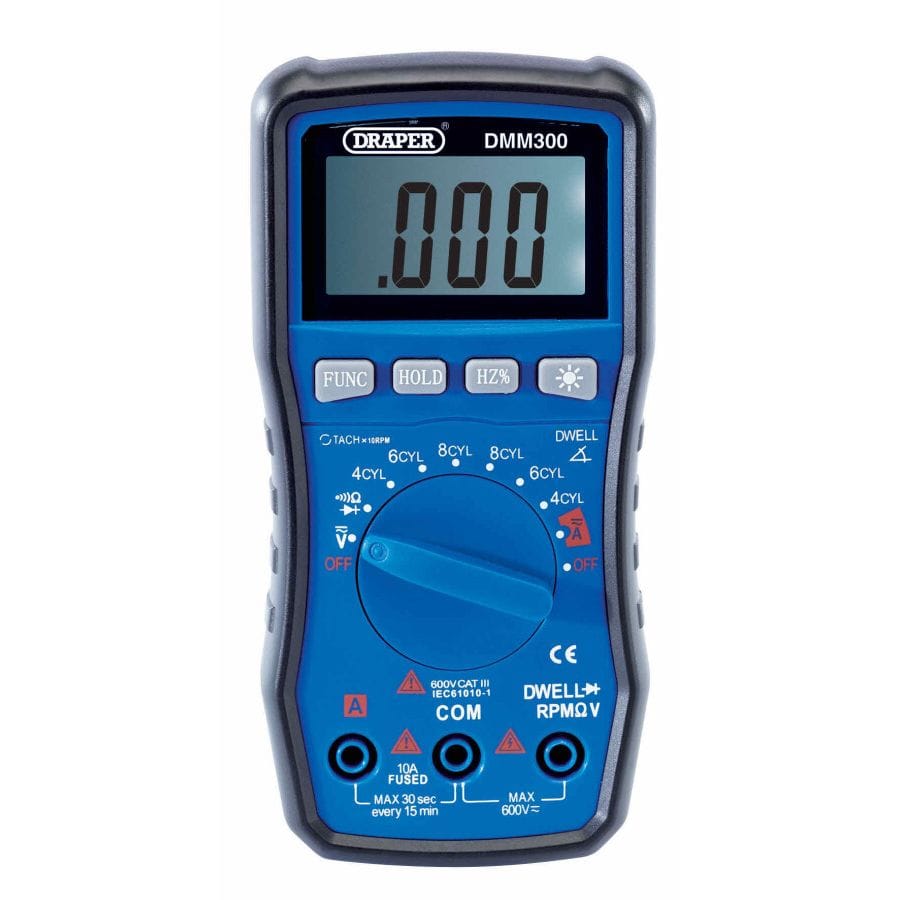 Multimeter 2A - 10A, 200MV - 600VDraper ToolsMZS Gereedschap