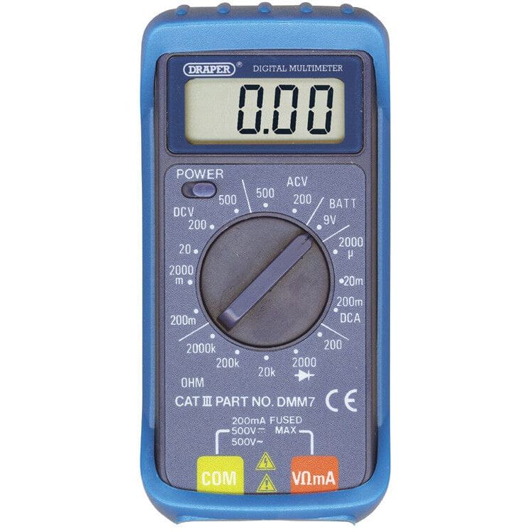 Multimeter 500V AC/DC – Digitaal Meetinstrument (Draper Tools)-Draper Tools-MZS Gereedschap