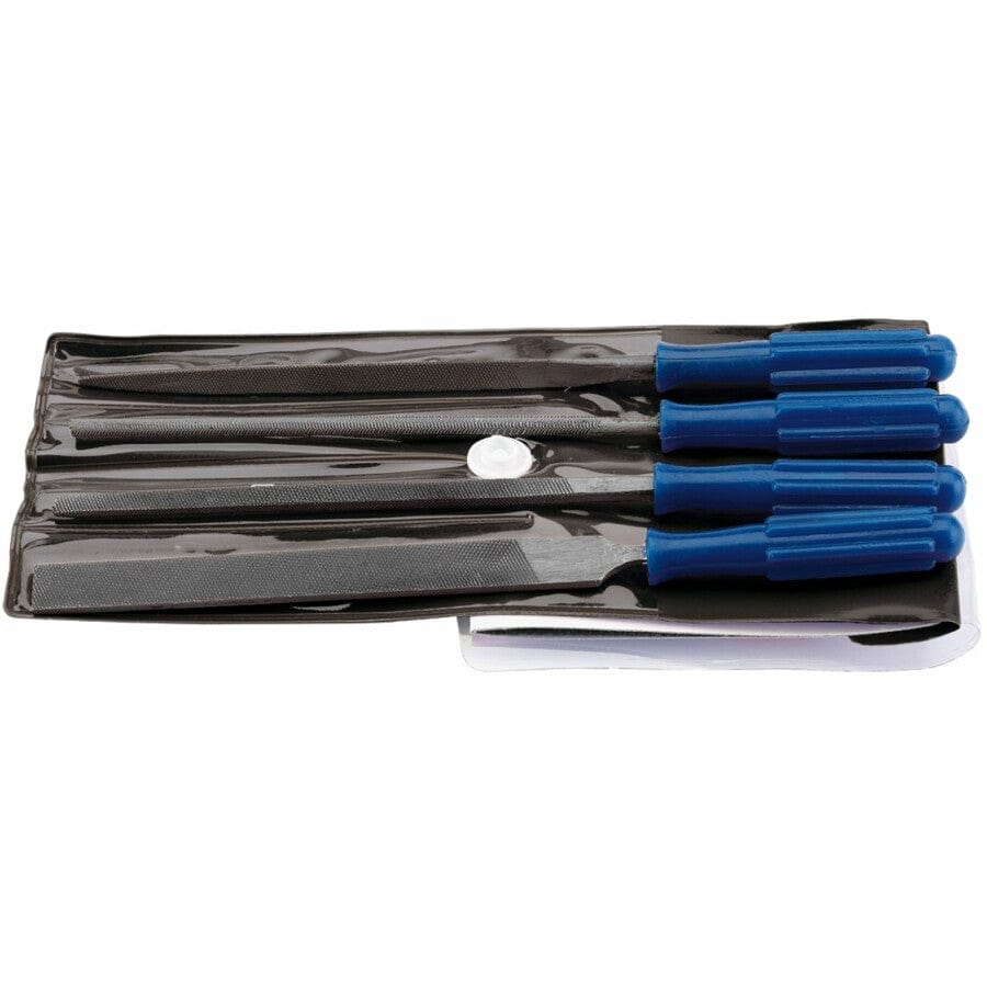 Naaldvijl set, 100mm, 4dlg-Draper Tools-MZS Gereedschap