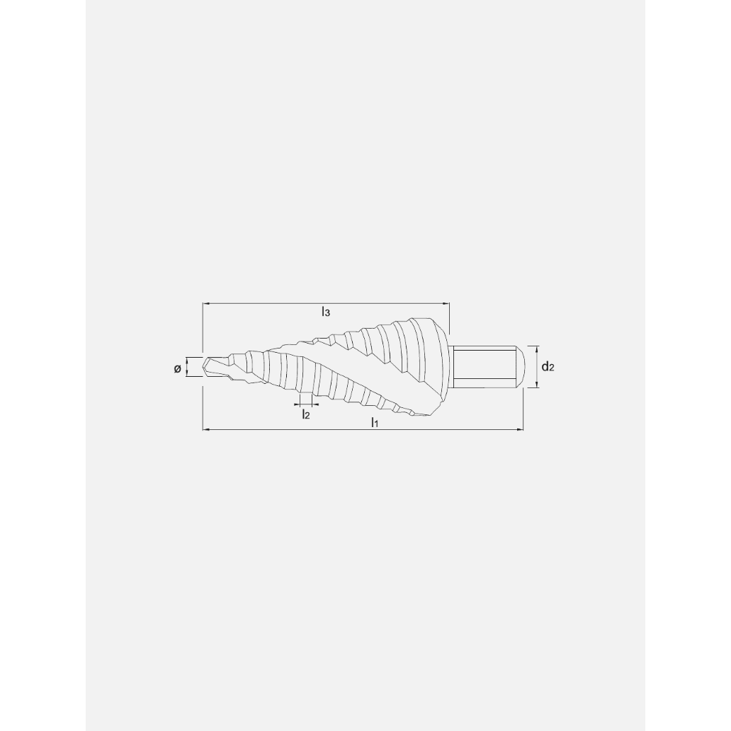 Phantom HSS Getrapte Plaatboor, Ergo - Step EN 60423 voor kabelwartels (MF), TiNPHANTOMMZS Gereedschap