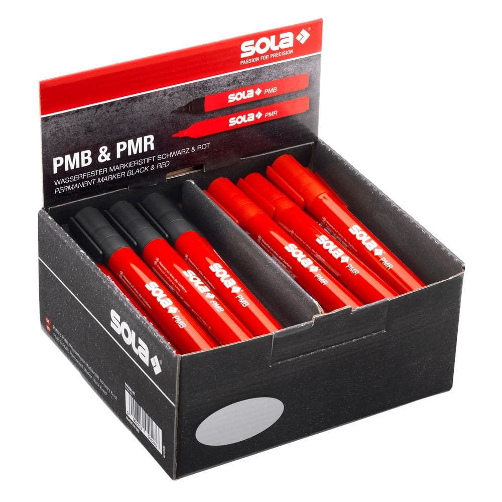 SOLA Set permanent markers zwart/rood PMBR SET-0