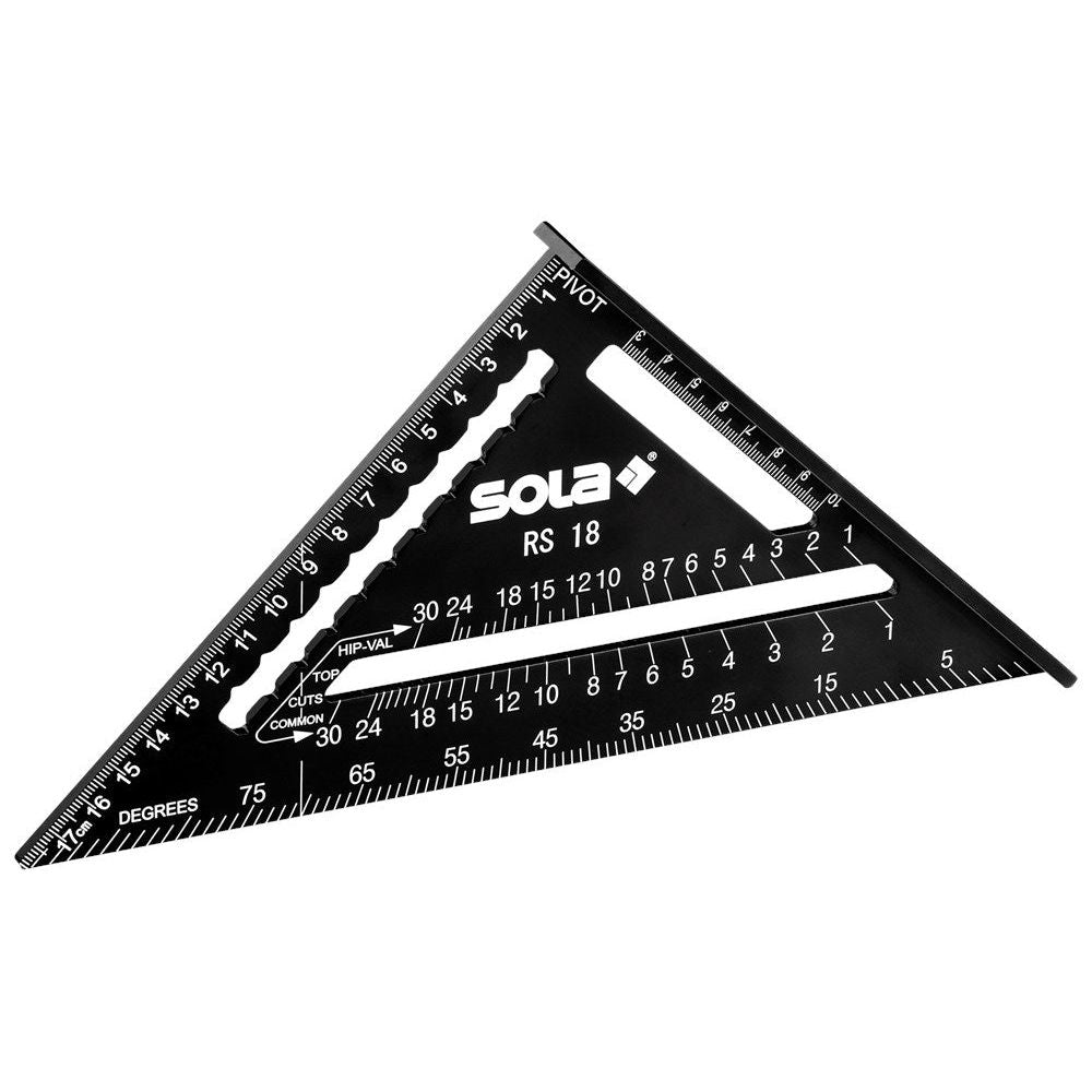 Metrische winkelhaak RS 18 18 cm, zwart, gecoat-0