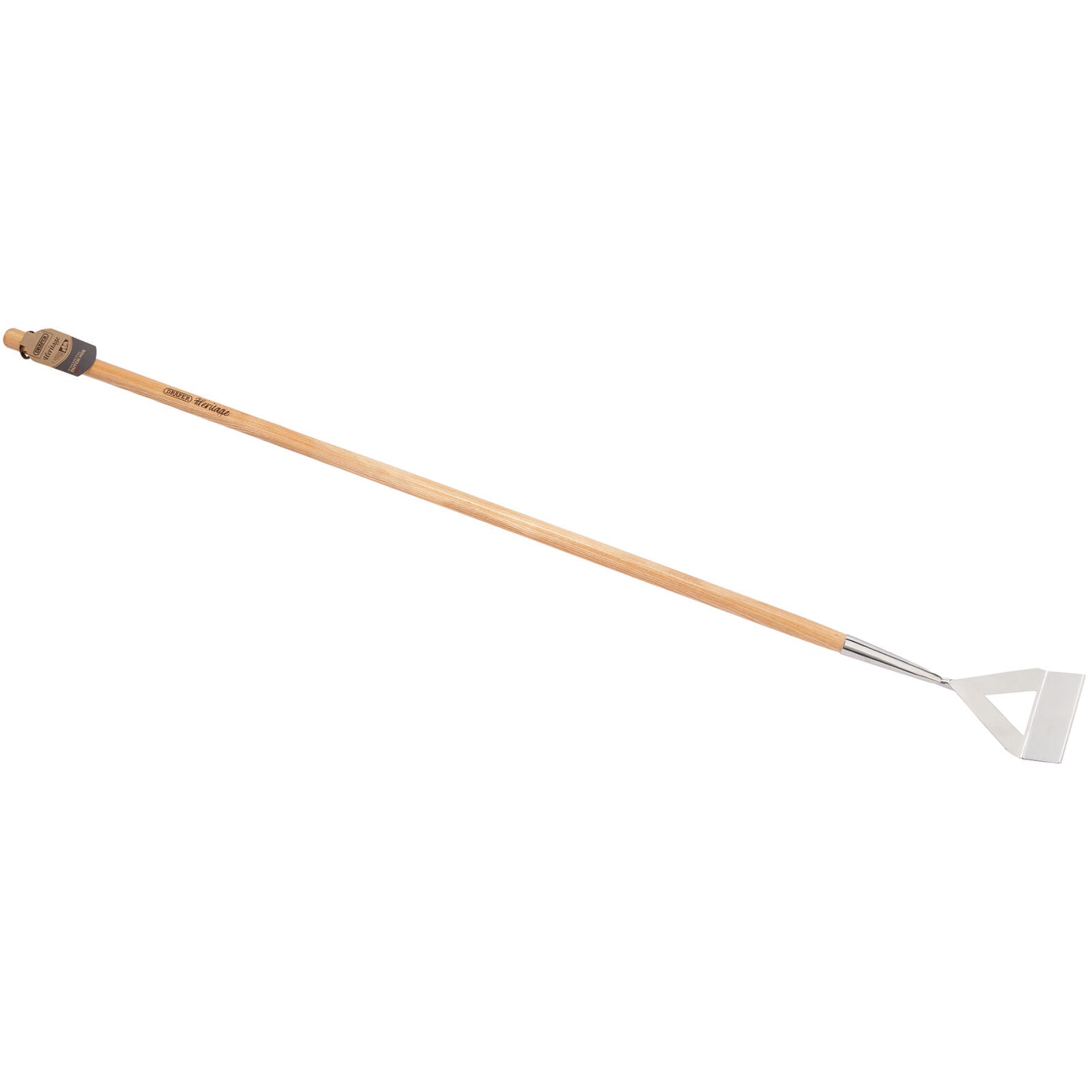 Roestvrijstalen schoffel met essenhouten steel