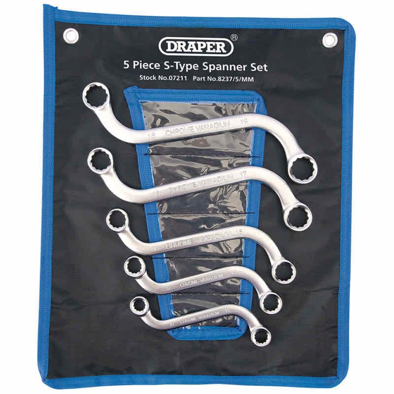 S - sleutelset, 5dlgDraper ToolsMZS Gereedschap