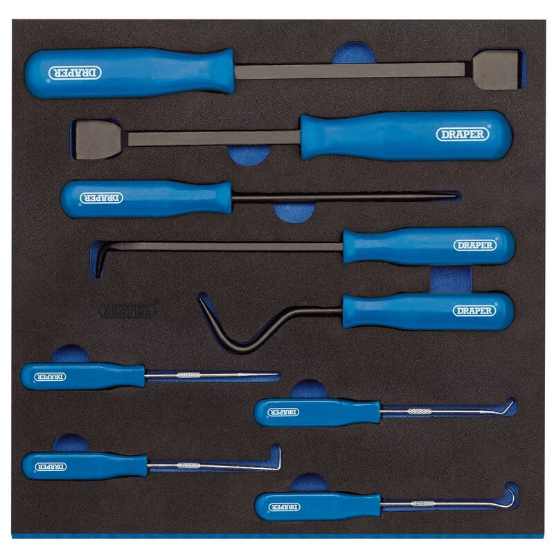 Schraper en haken set in FOAM, 9-delig