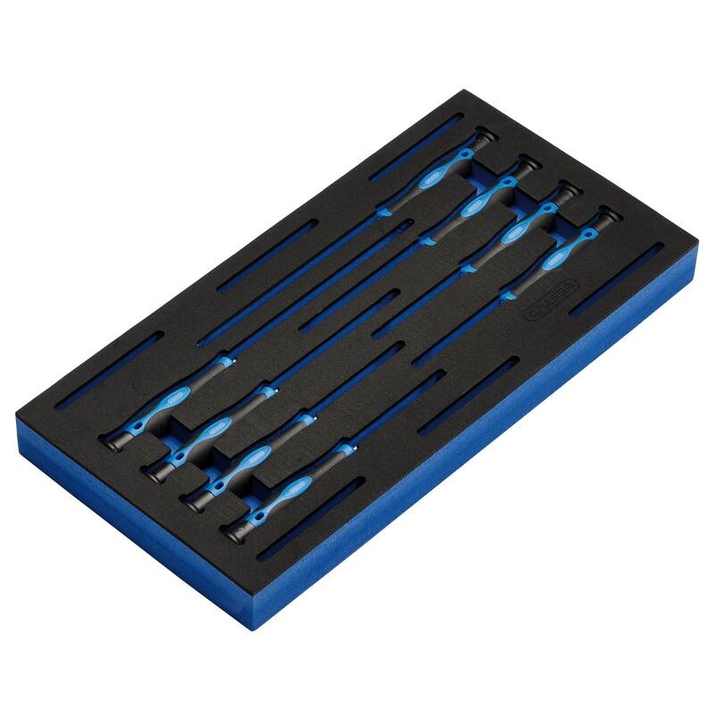 Schroevendraaierset precisie in FOAM, 8-delig