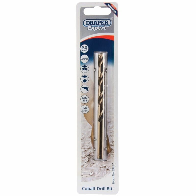 Spiraalboor 9.0mm, CobaltDraper ToolsMZS Gereedschap