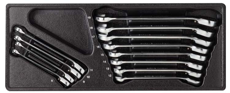 Steekring ratelsleutelset L/R, 12-delig, M-module