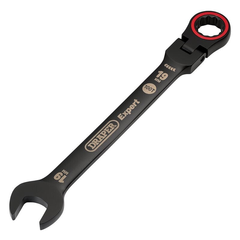 Steekringratelsleutelset, flex, zwart, 7dlg