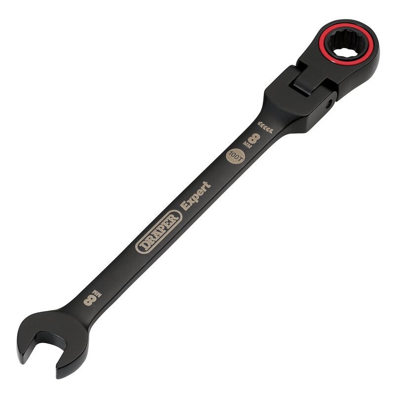 Steekringratelsleutelset, flex, zwart, 7dlg