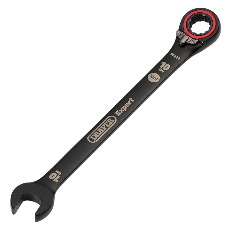 Steekringratelsleutel L/R, 10mm, zwart