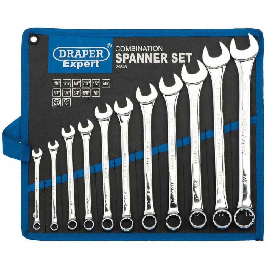 Steekringsleutel set INCH, 11dlgDraper ToolsMZS Gereedschap